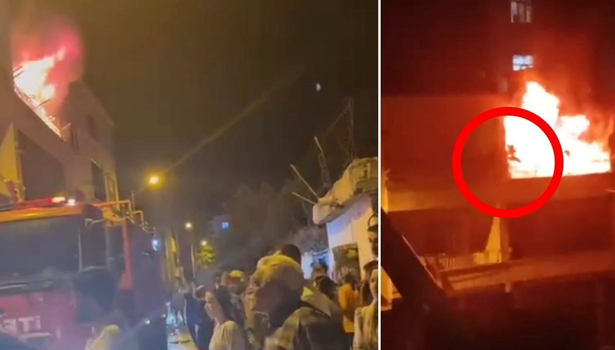 diyarbakirda ev yangini baba alevlerin arasina atladi mu1h82sU